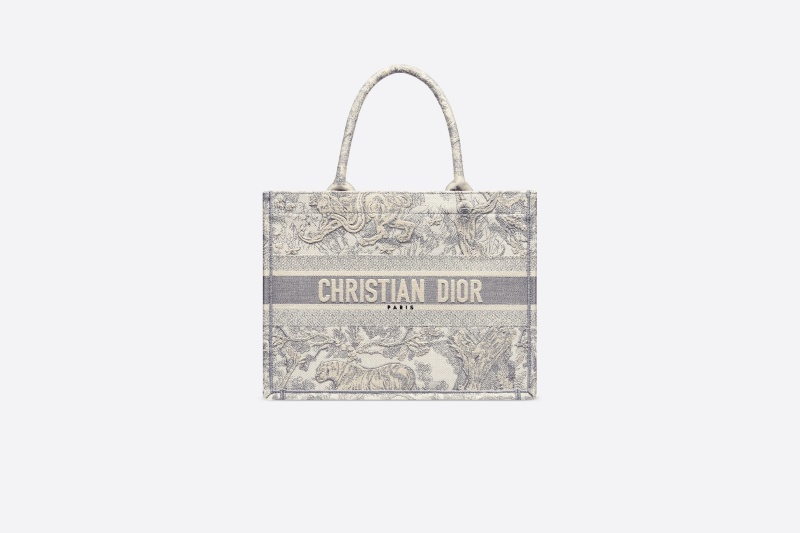 Dior 迪奥小号灰色toile De Jouy 刺绣dioriviera Dior Book Tote 托特包价格 23 500 4can福罐